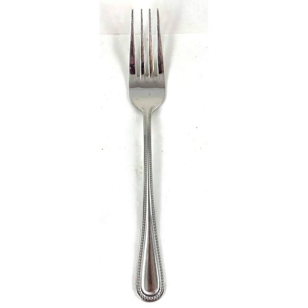CU18 Cuisinart 18/10 Stainless Dinner Fork  Beaded Single Piece
